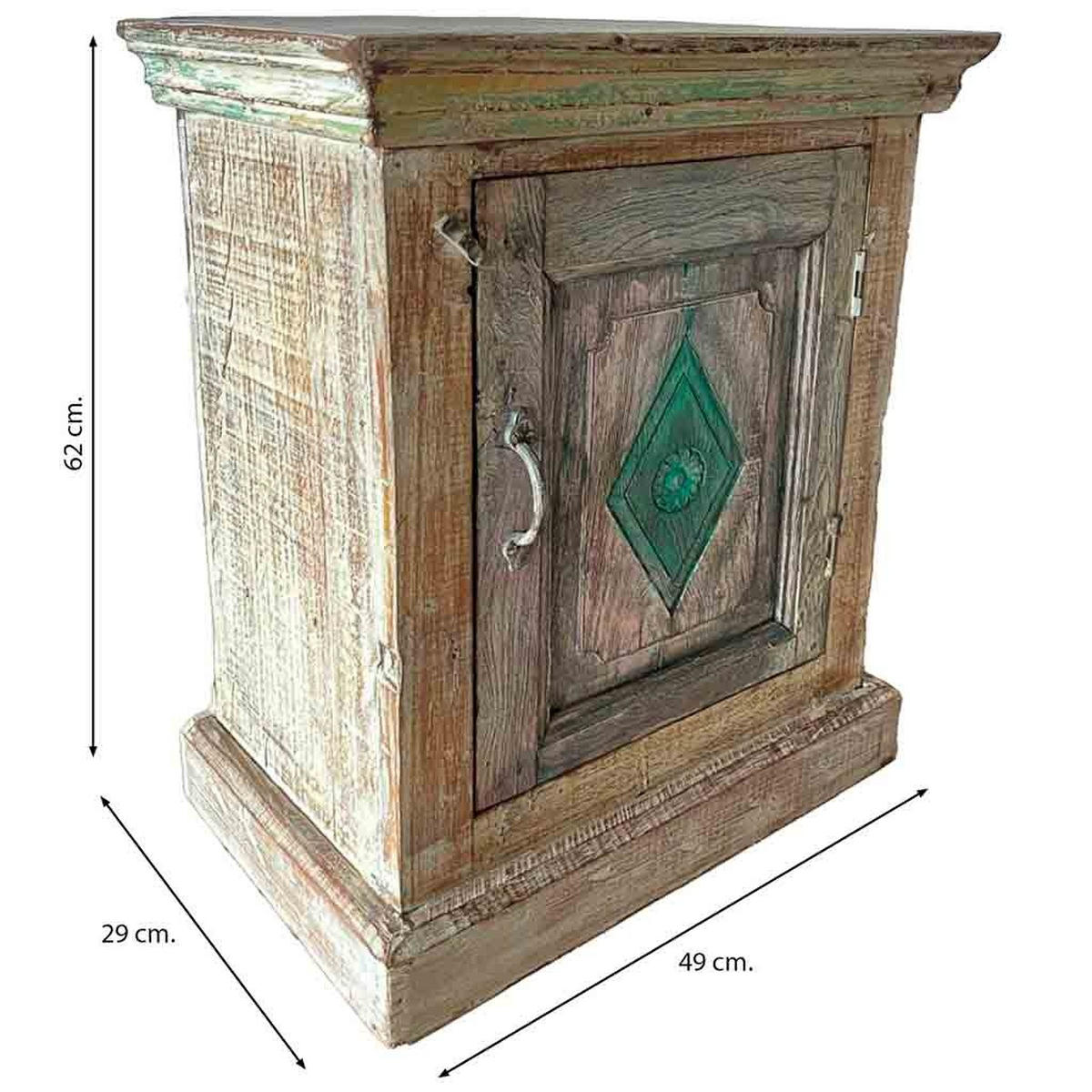 NACHTTISCH aus Holz, braun, 49x29x62cm - Braun, Holz (49/62/29cm) - Wanderlust