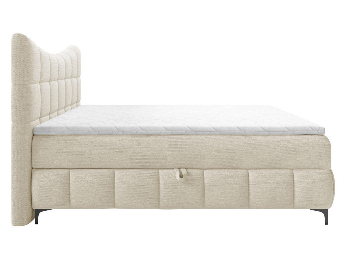 BOXBETT Nova - Schwarz/Rosa, Holz/Textil (120/200cm) - MIRJAN24