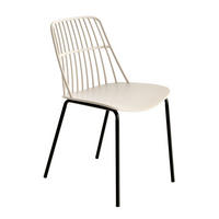 STUHL Taos Beige 45.5 cm x 82 cm - Beige, Kunststoff (45/82/55cm) - Kenay Home