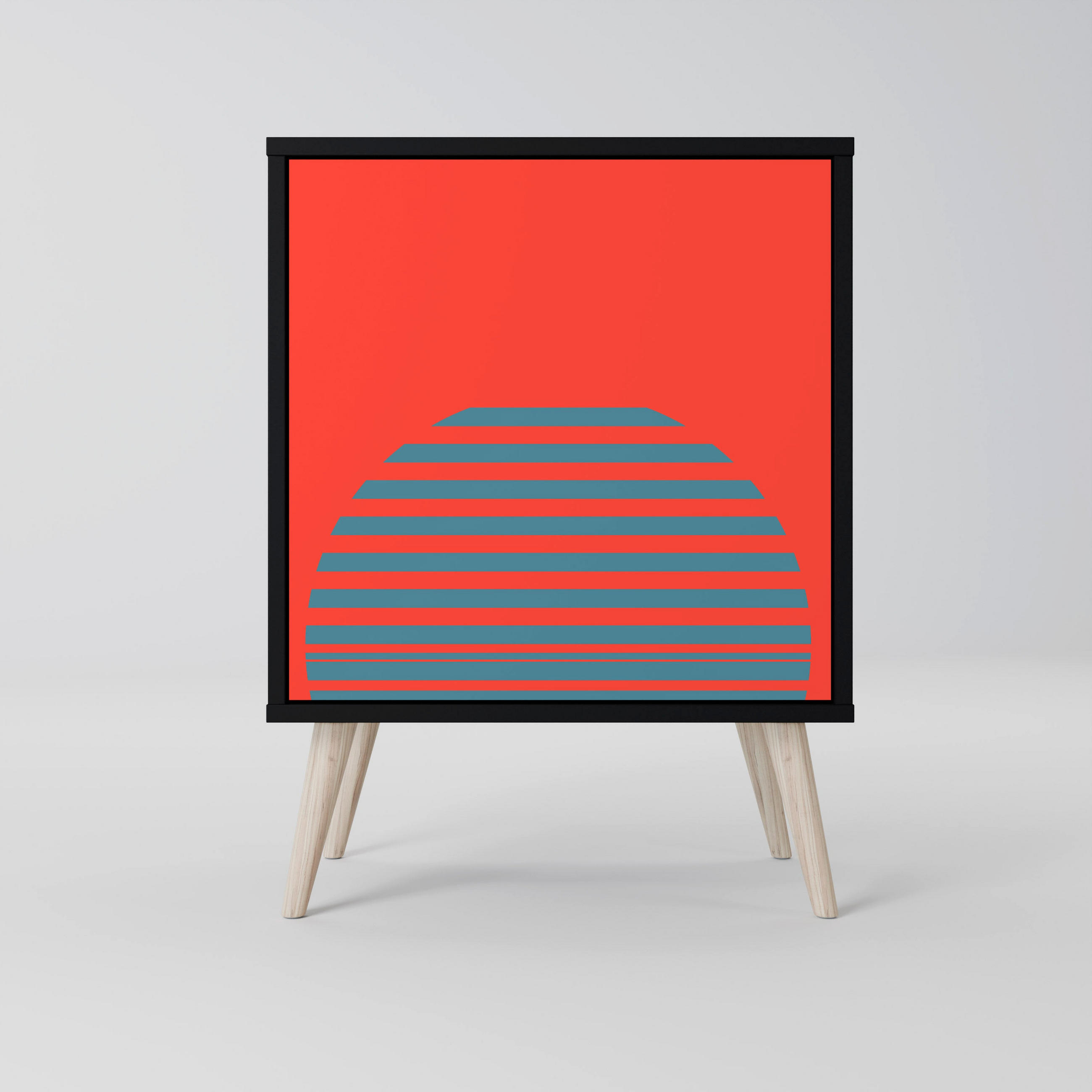 SpaceRebels Sideboard Schwarz 57.5x77.5x42 cm