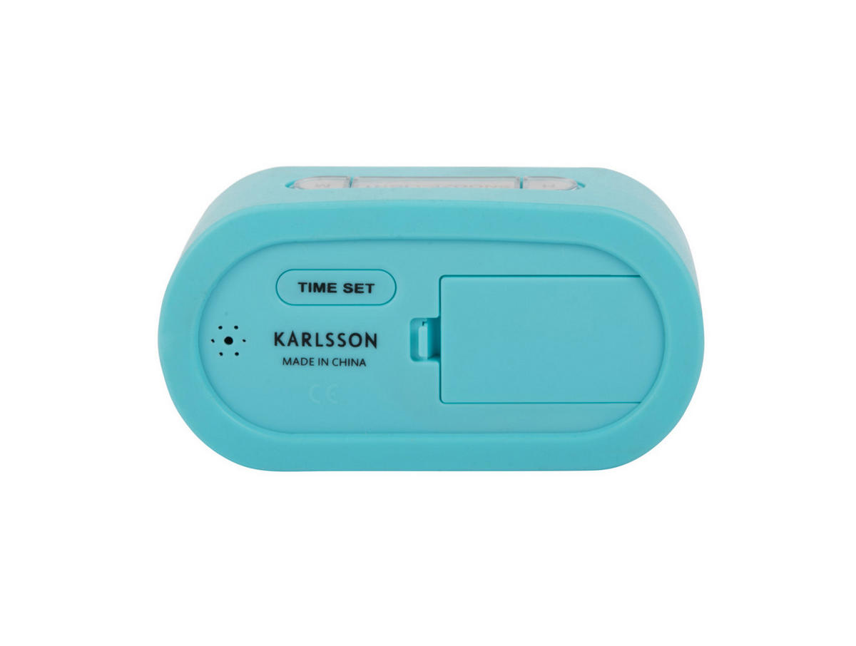 WECKER Gummy 5/14/7 cm - Blau, Kunststoff (14/7/5cm) - Karlsson