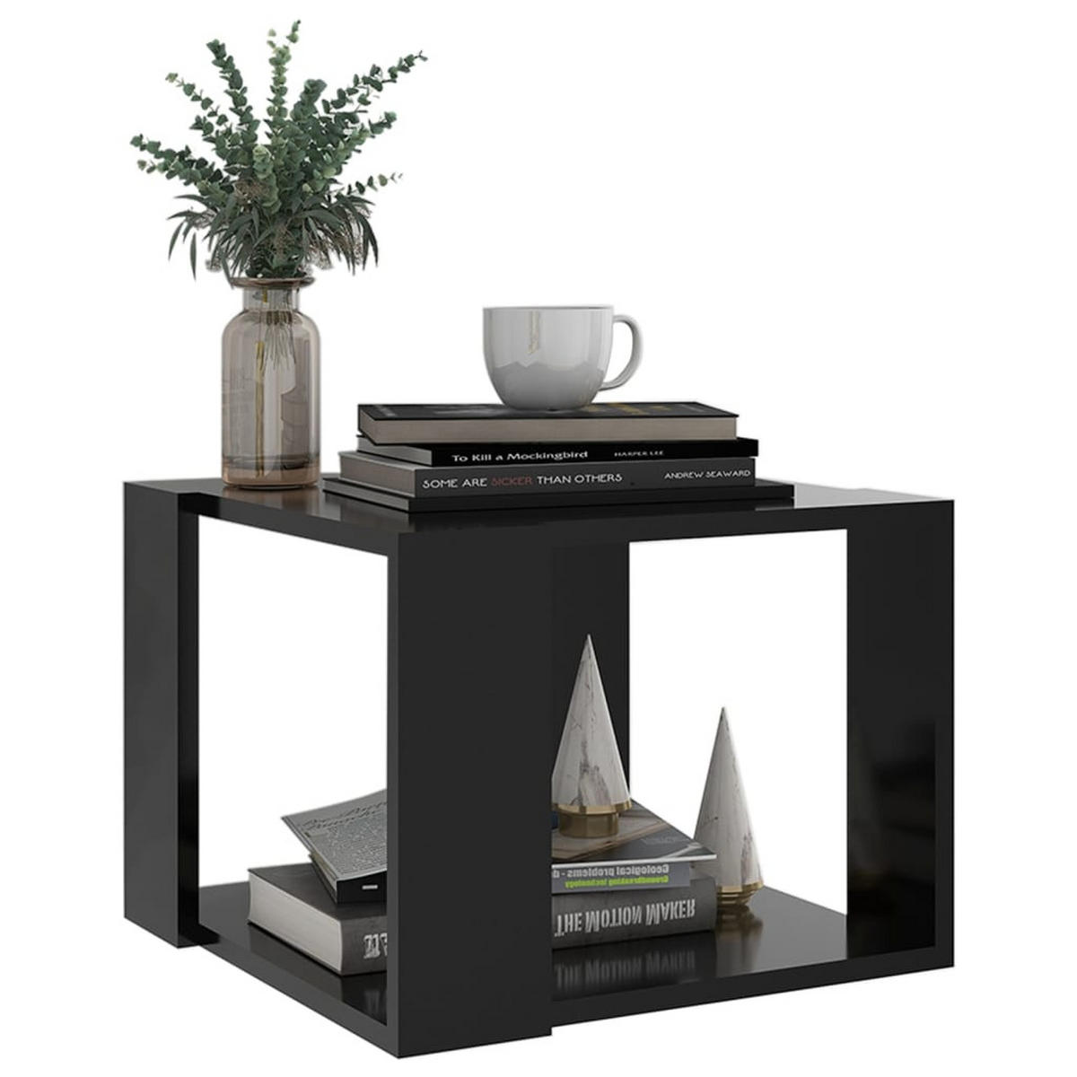 COUCHTISCH Schwarz 40x40x30 cm Holzwerkstoff - Schwarz, Holzwerkstoff (40/40/30cm) - furnicato