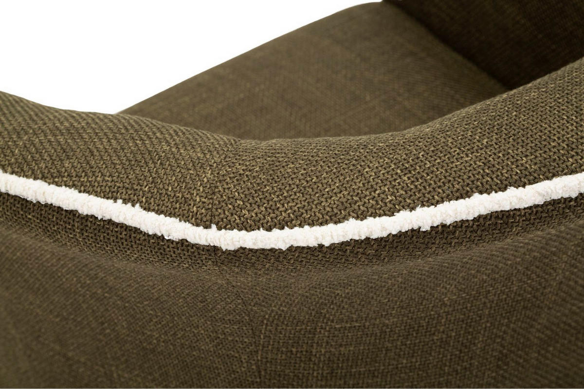 SESSEL Siena Swivel, grün, Polyester, Eisen und Sperrholz, 83,5 x 66 x 80 cm - Grün, Holzwerkstoff/Kunststoff (83.5/80/66cm) - Mauro Ferretti
