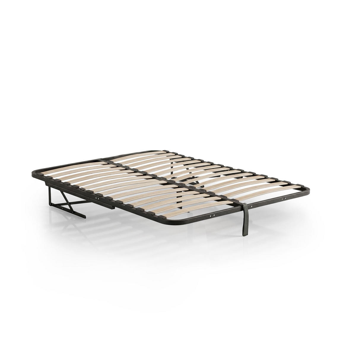 LATTENROST 120x200 cm - Schwarz, Holz/Metall (120/200cm) - Akord