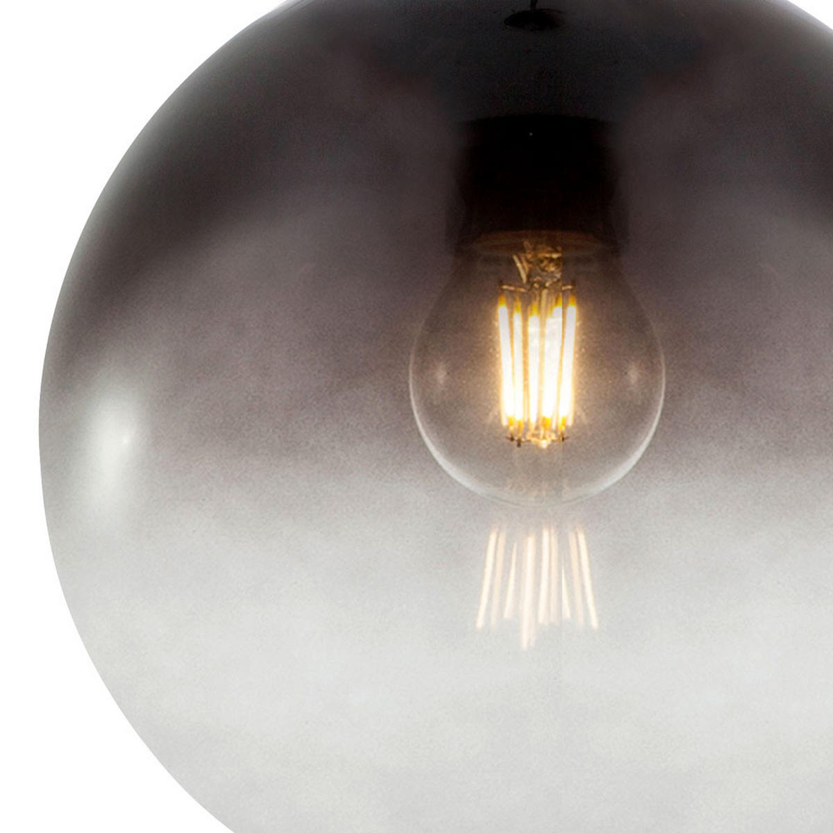 LED HÄNGELEUCHTE VARUS Grau Rauchglas - Grau, Glas (25/25/120cm) - Globo Lighting