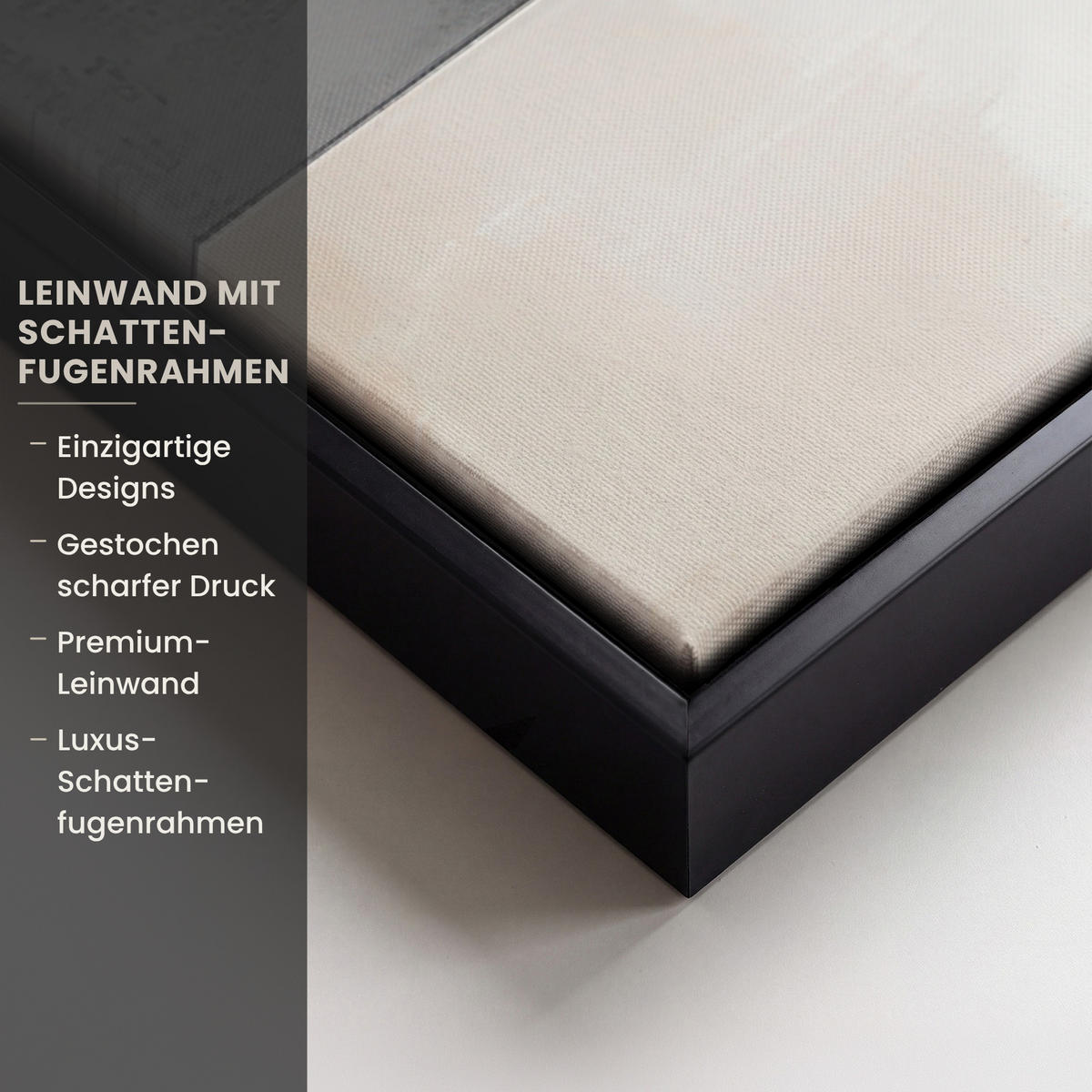 LEINWAND Bilder mit Rahmen - Abstrakt - Gold - Silber - Formen - Ästhetisch - Modern - 90x60 - Goldfarben, Textil (90/60cm) - MuchoWow