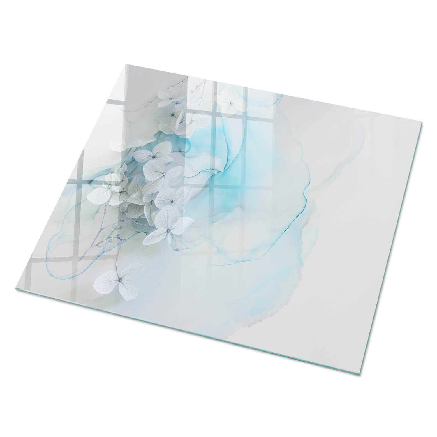 ArtPrintCave Glasplatte Weiß 80x60x0.4 cm