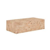 COUCHTISCH DE-37342 mit Holzoptik und stabiler Konstruktion Naturholz - Eichefarben, Holzwerkstoff (90/50/30cm) - ComfortXL