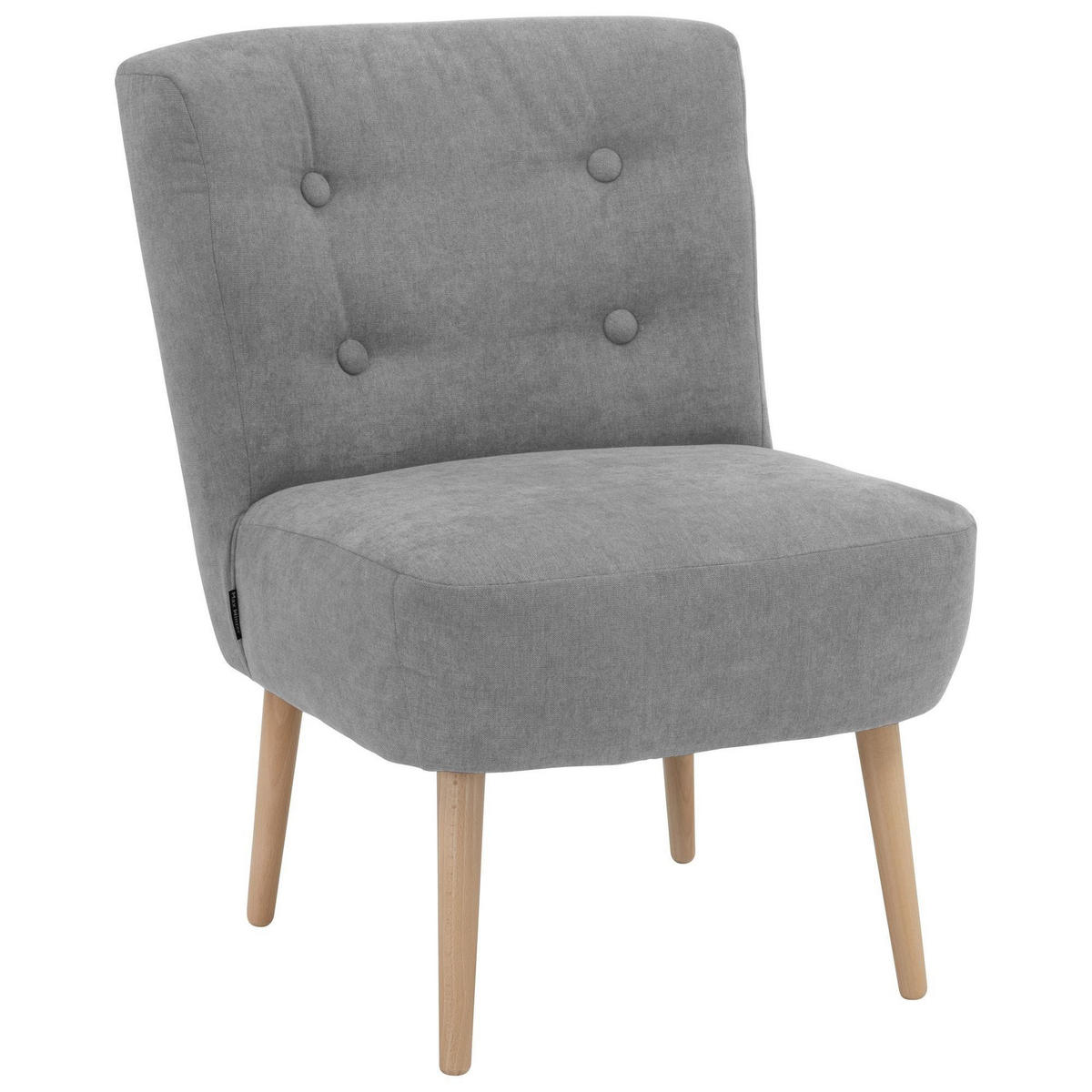 SESSEL Kamle Bezug Flachgewebe Buche natur / hellgrau - Grau, Kunststoff (68/78/58cm) - 58aufmkessel