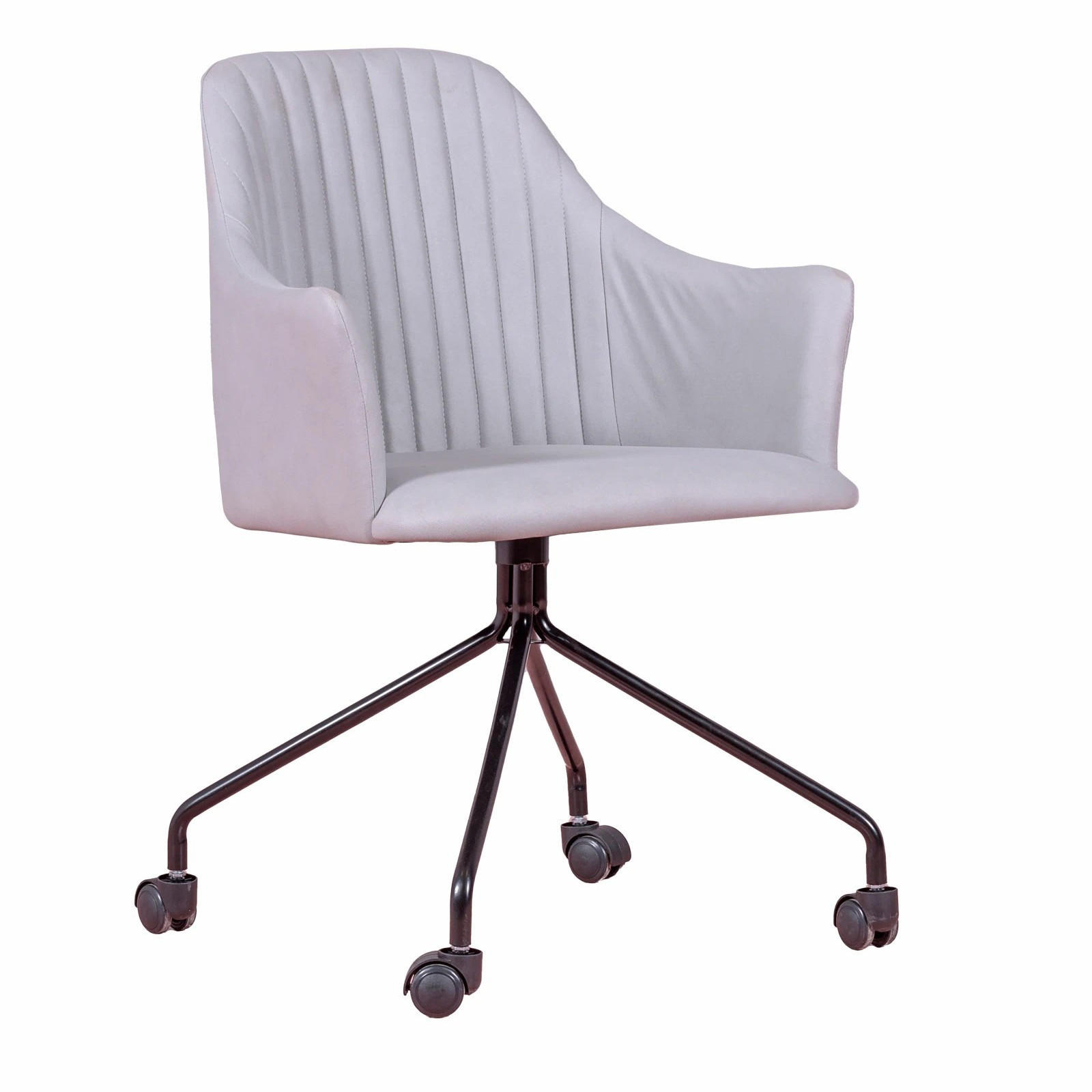 BÜROSTUHL Textil Hellgrau - Hellgrau, Textil (58/82/55cm) - Nest Dream