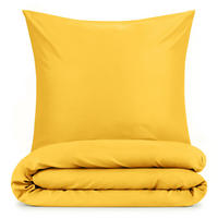 BETTWÄSCHE 3-teilig, 200/200 cm & 2x 80/80 cm, Gelb - Gelb, Textil (200/200cm) - Blumtal