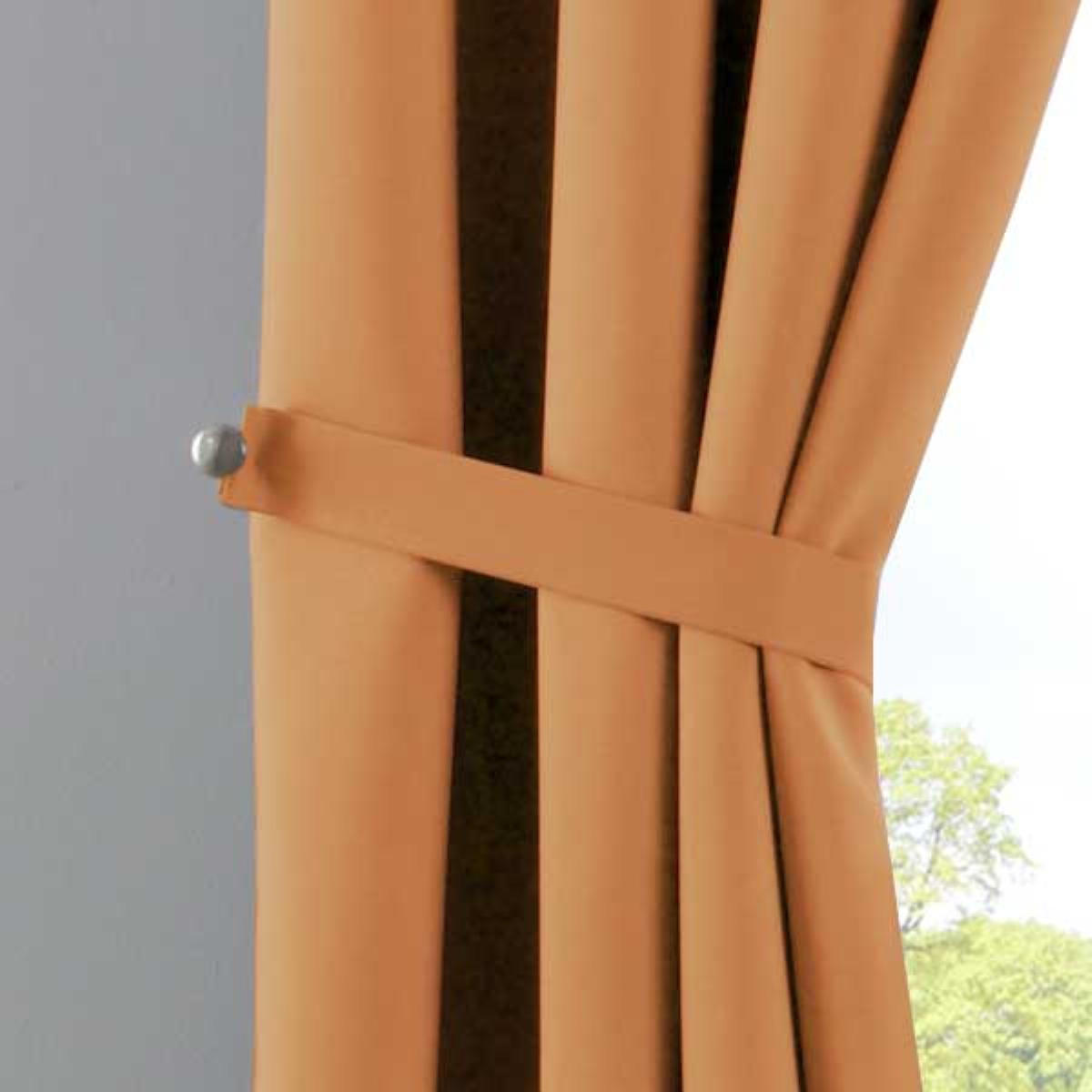 VORHANG »NEW YORK« HxB 225x140 cm Orange - Orange, Textil (140/225cm) - Gardinenbox