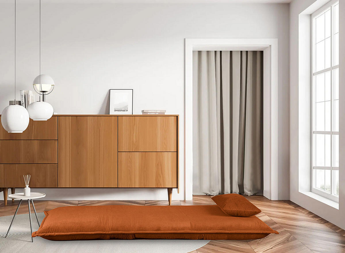 SCHLAFSESSEL - Rostfarben, Textil/Metall (100/73/85cm) - home24