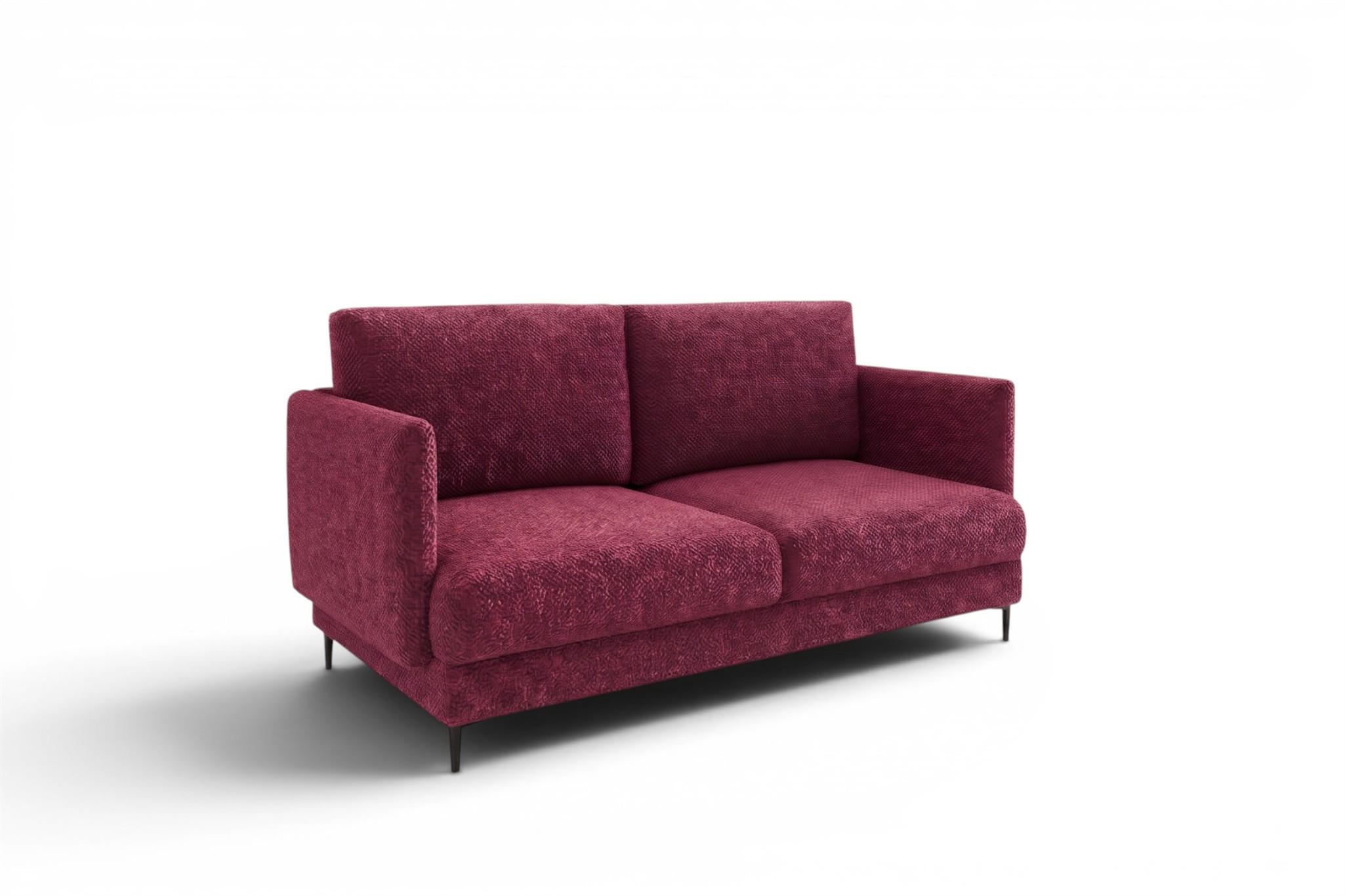 SOFA Helmer 2-sitzer In Stoff Baloo - Rot, Holzwerkstoff/Textil (196/95/95cm) - Fun Möbel