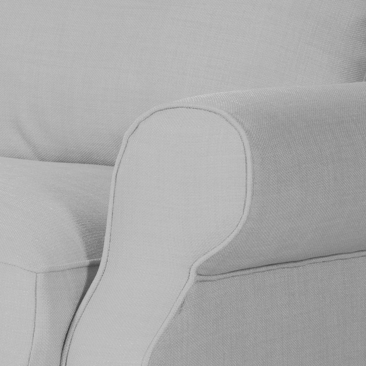 OHRENSESSEL - Webstoff, Grau, 93/93/87 cm - Grau, Textil (93/93/87cm) - home24