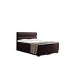 BOXBETT Mit Bettkasten, Matratze Und Topper VERA Stoff Riviera 180x200 cm Braun H3-Bonell - Braun, Holz/Textil (180/200cm) - Kaiser Möbel