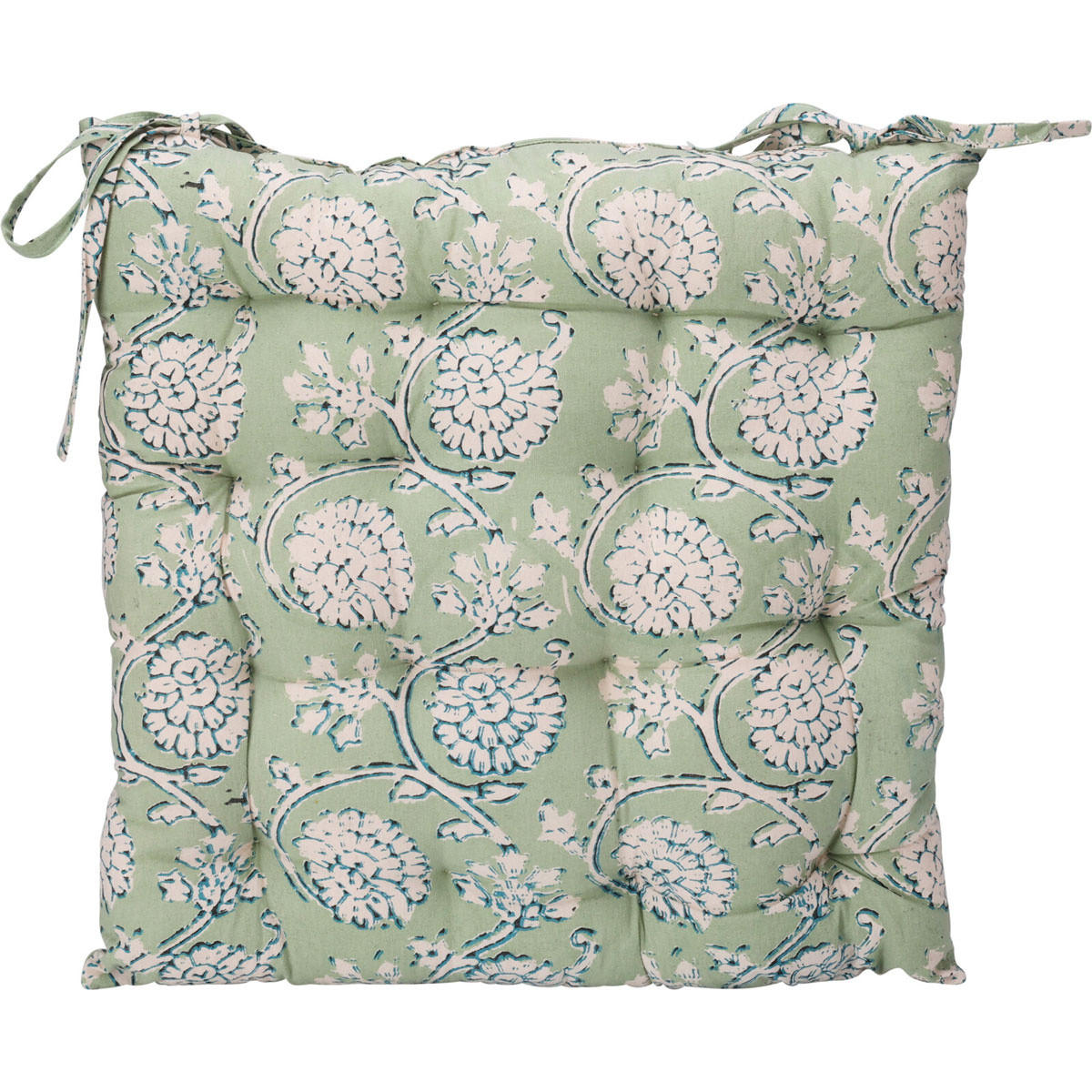 SITZKISSEN Gartenstuhl 40/40 cm - Pastellgrün, Naturmaterialien (40cm) - Home Styling Collection