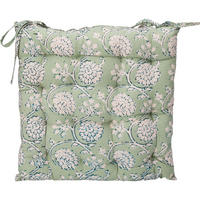 SITZKISSEN Gartenstuhl 40/40 cm - Pastellgrün, Naturmaterialien (40cm) - Home Styling Collection