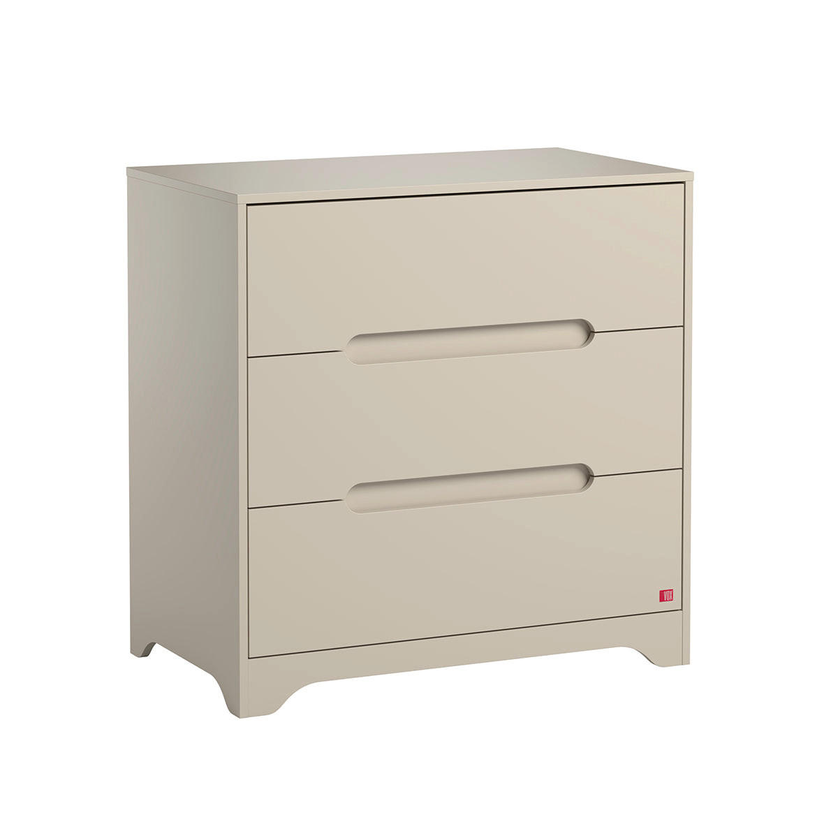 KINDERKOMMODE Ova Beige - Beige, Holzwerkstoff (88.5/89.5/52cm) - Petits-meubles