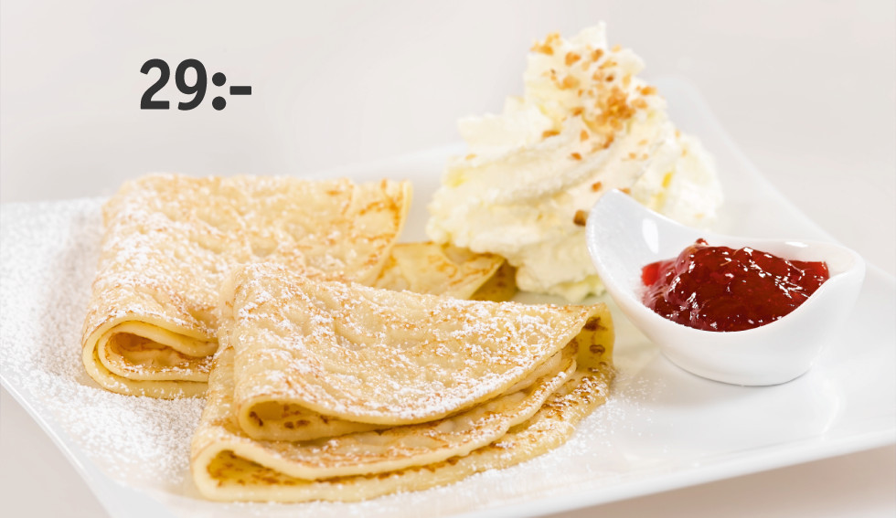 TRE FLUFFIGA PANNKAKOR