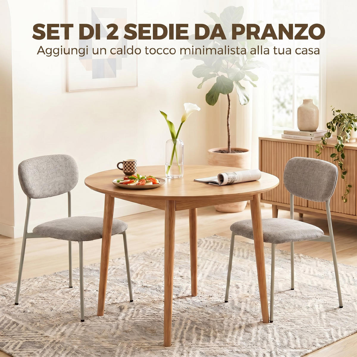 STÜHLE Braun 2 Stück - Braun, Textil (45/80/47cm) - GiPP