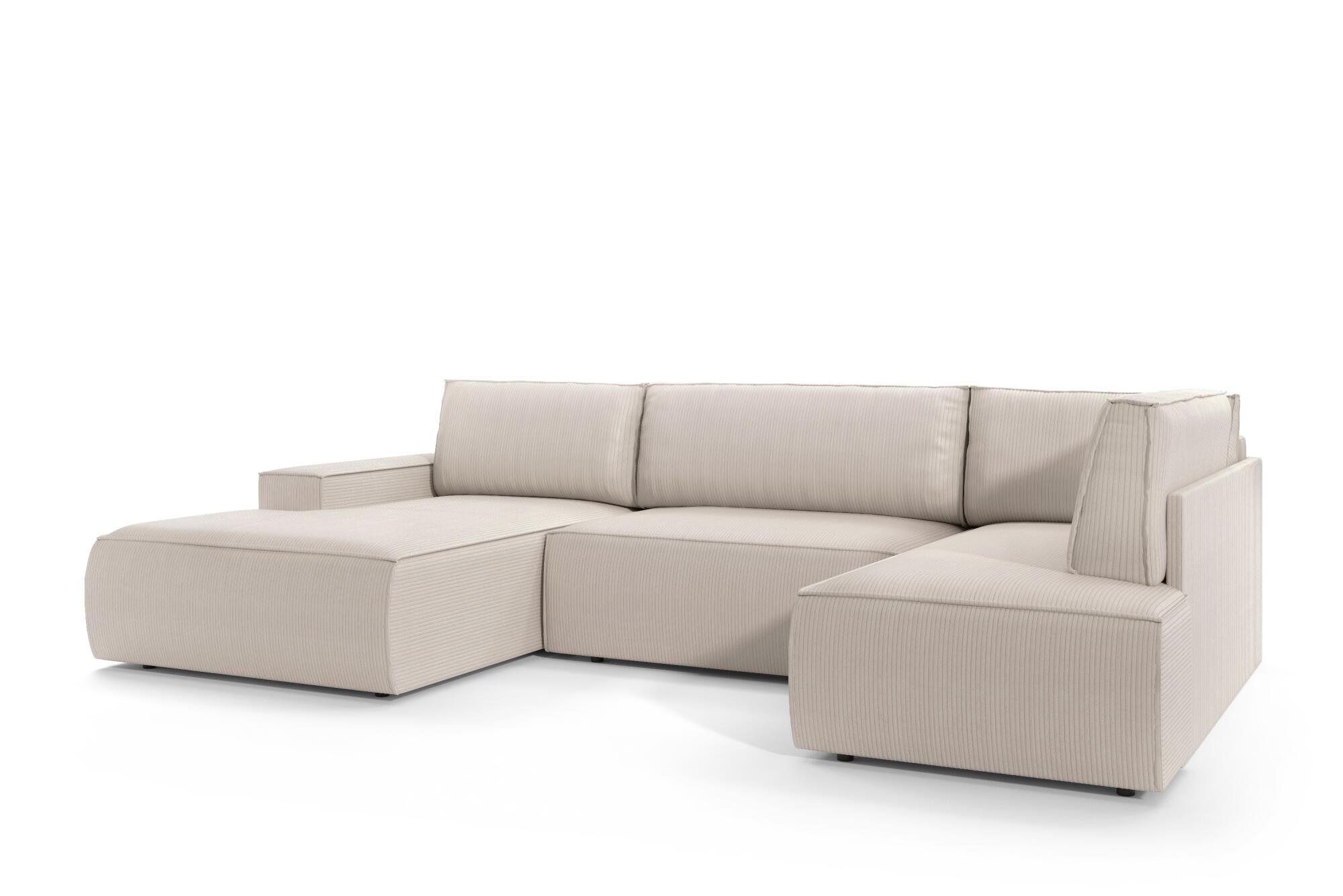 ECKSOFA FIORD Beige 329x167x85 cm - Beige, Textil (329/167cm) - FURNLUX