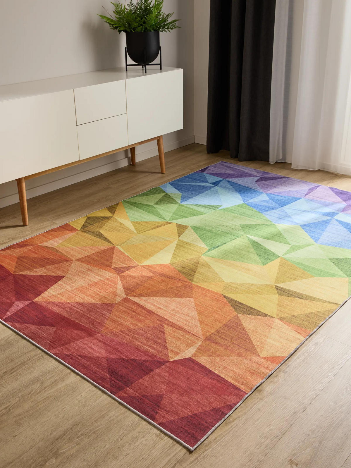 TEPPICH George waschbar 160x230 cm - Multicolor, Kunststoff (160/230cm) - benuta