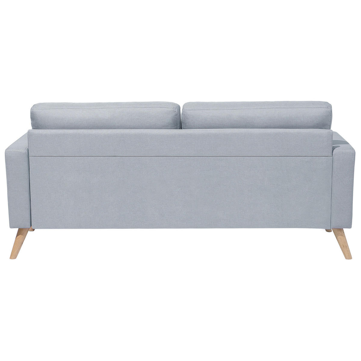 2-SITZER-SOFA Polyester Grau Kalmar - Hellgrau, Textil (182/88/74cm) - Beliani