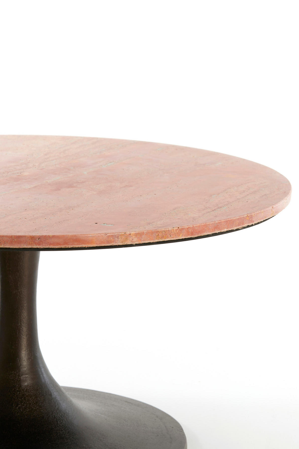 BEISTELLTISCH Dolin Rot Ø75/38 cm - Rot, Metall (75/75/38cm) - Light & Living