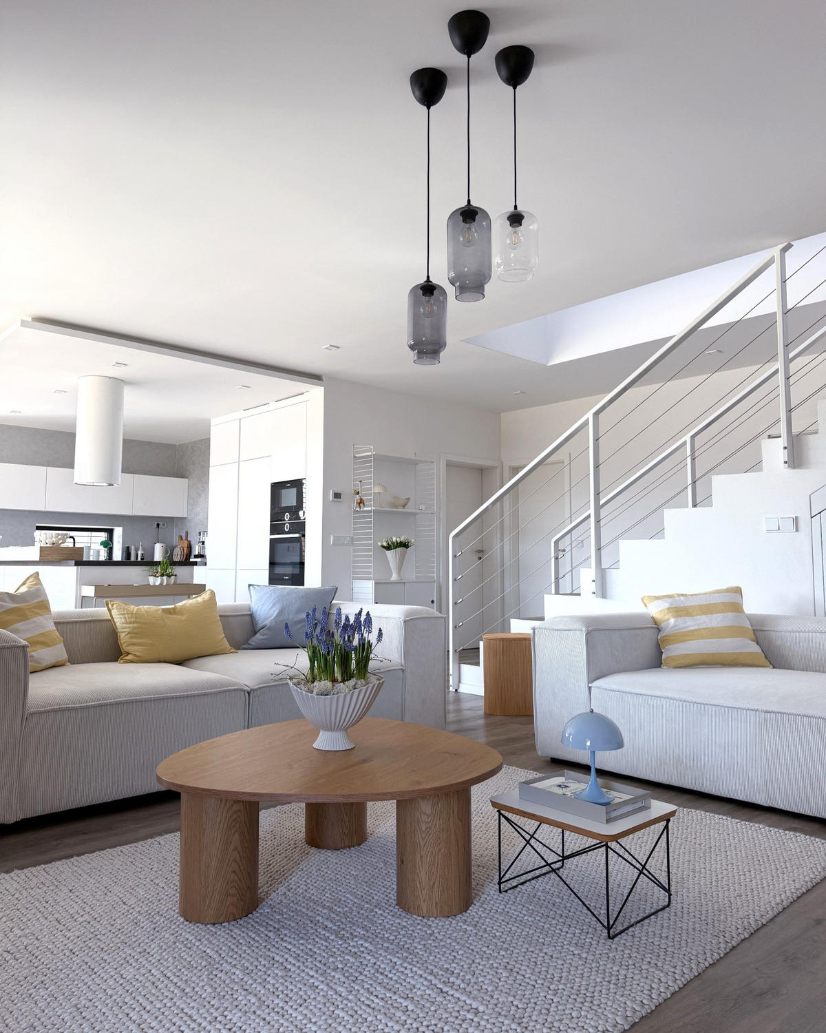 ECKMODUL Cord Cremeweiß linksseitig Ardal - Creme, Textil (120/68/120cm) - Beliani