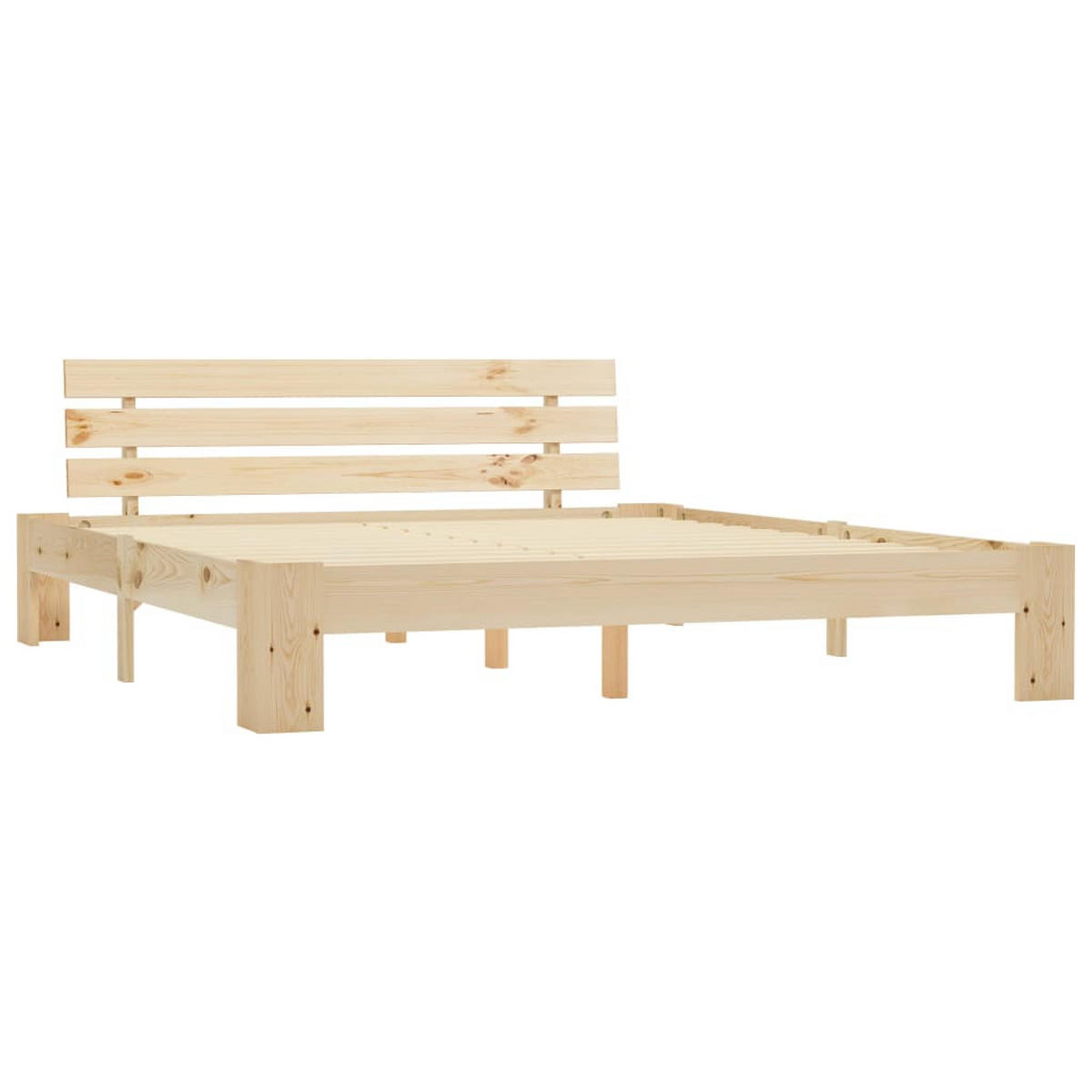MASSIVHOLZBETT Kiefer 180/200 Cm - Naturfarben, Holz (180/200cm) - vidaXL