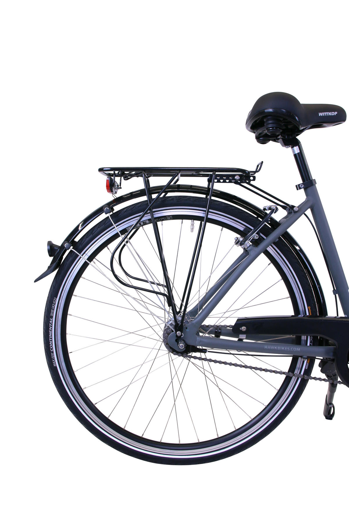 CITYBIKE City Wave Deluxe Plus Grey 7 Gang 26 Zoll 44cm & 28 Zoll 46cm - Grau, Metall (44cm) - Hawk Bikes