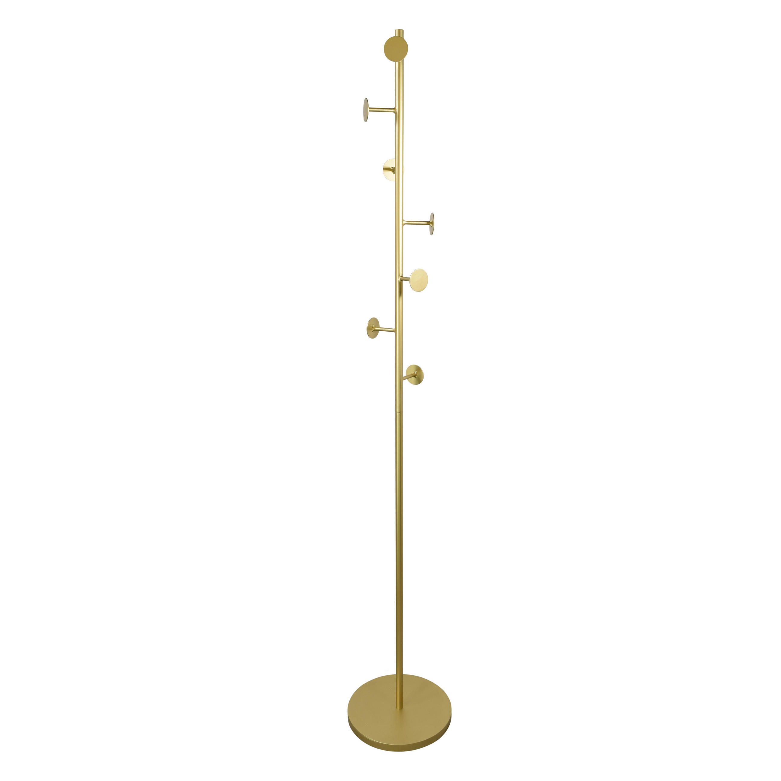 KLEIDERABLAGE Bern Gold - Goldfarben, Metall (27/170/27cm) - LOFT42