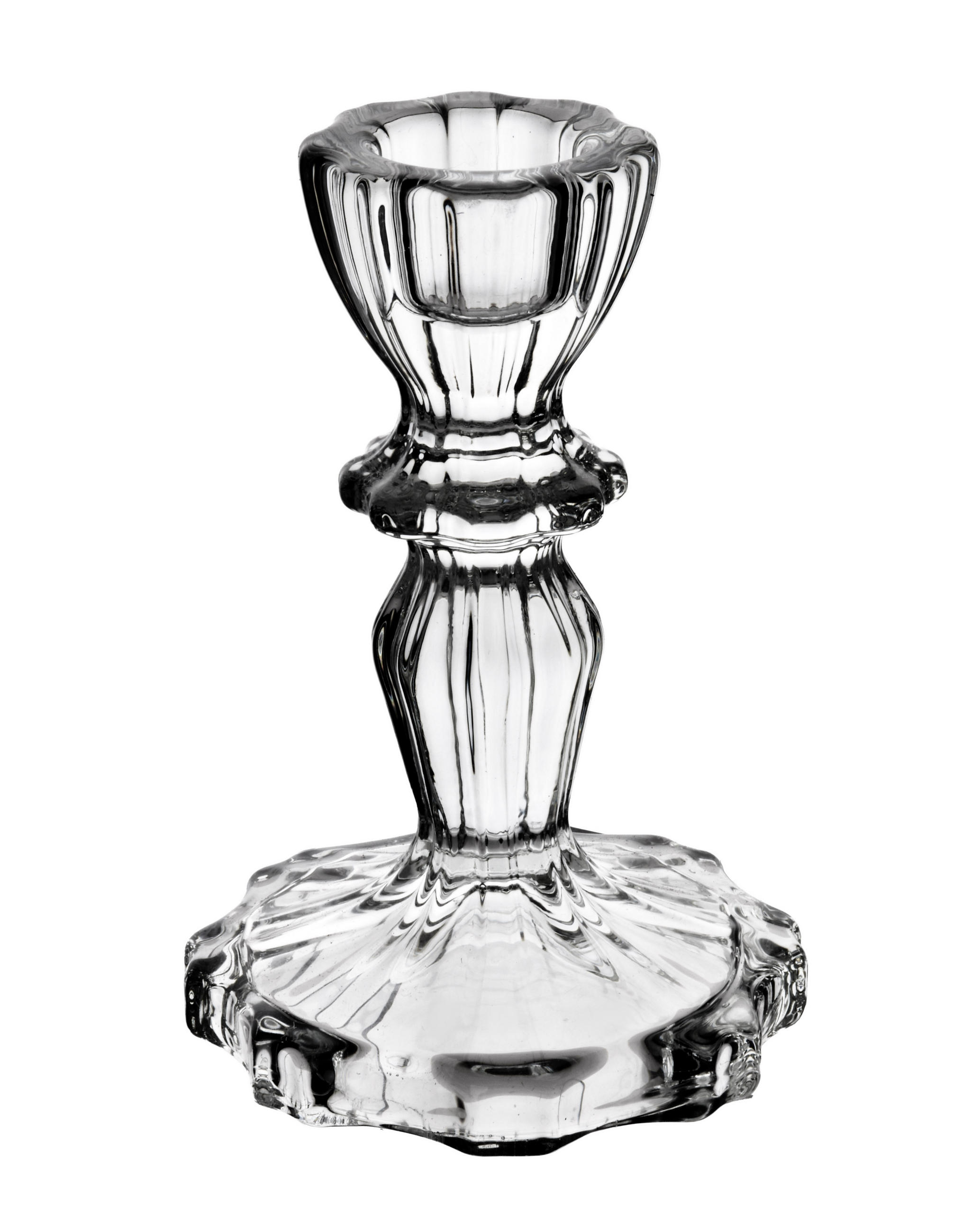 KERZENHALTER Patricia transparent 7.5/7.5/11 cm Glas - Transparent, Glas (7.5/11/7.5cm) - Mondex