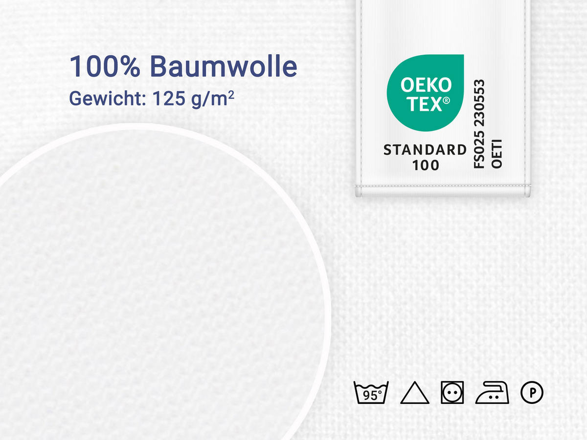 BETTLAKEN, 300x300 cm, 100% Baumwolle, Weiß - Weiß, Textil (300/300cm) - Zollner