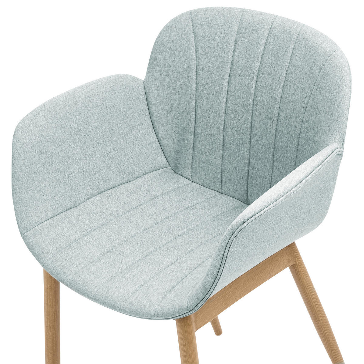 JÍDELNÍ ŽIDLE sada 2 ks Polyester Zelená Alice - zelená barva, kov/textil (45/83/52cm) - Beliani