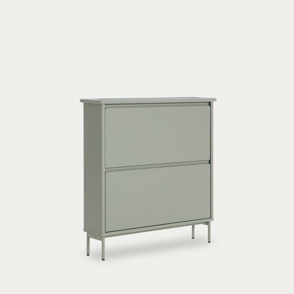 SCHUHKIPPER Kuma Grün 80 cm x 90.5 cm - Grün, Holzwerkstoff (80/90/20cm) - Kenay Home