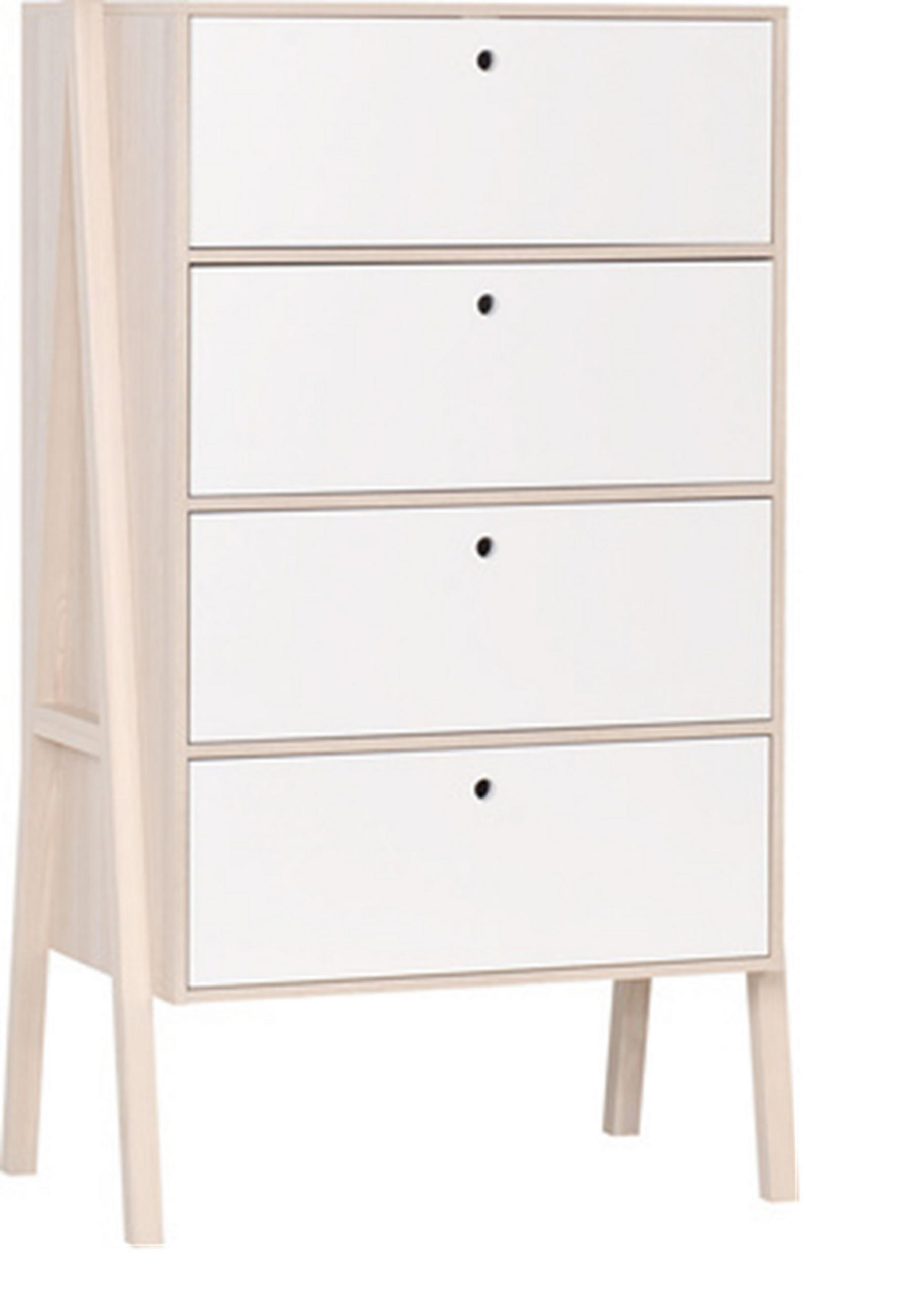 KOMMODE 4 SCHUBLADEN SPOT - Weiß, Holzwerkstoff (88/150/60cm)