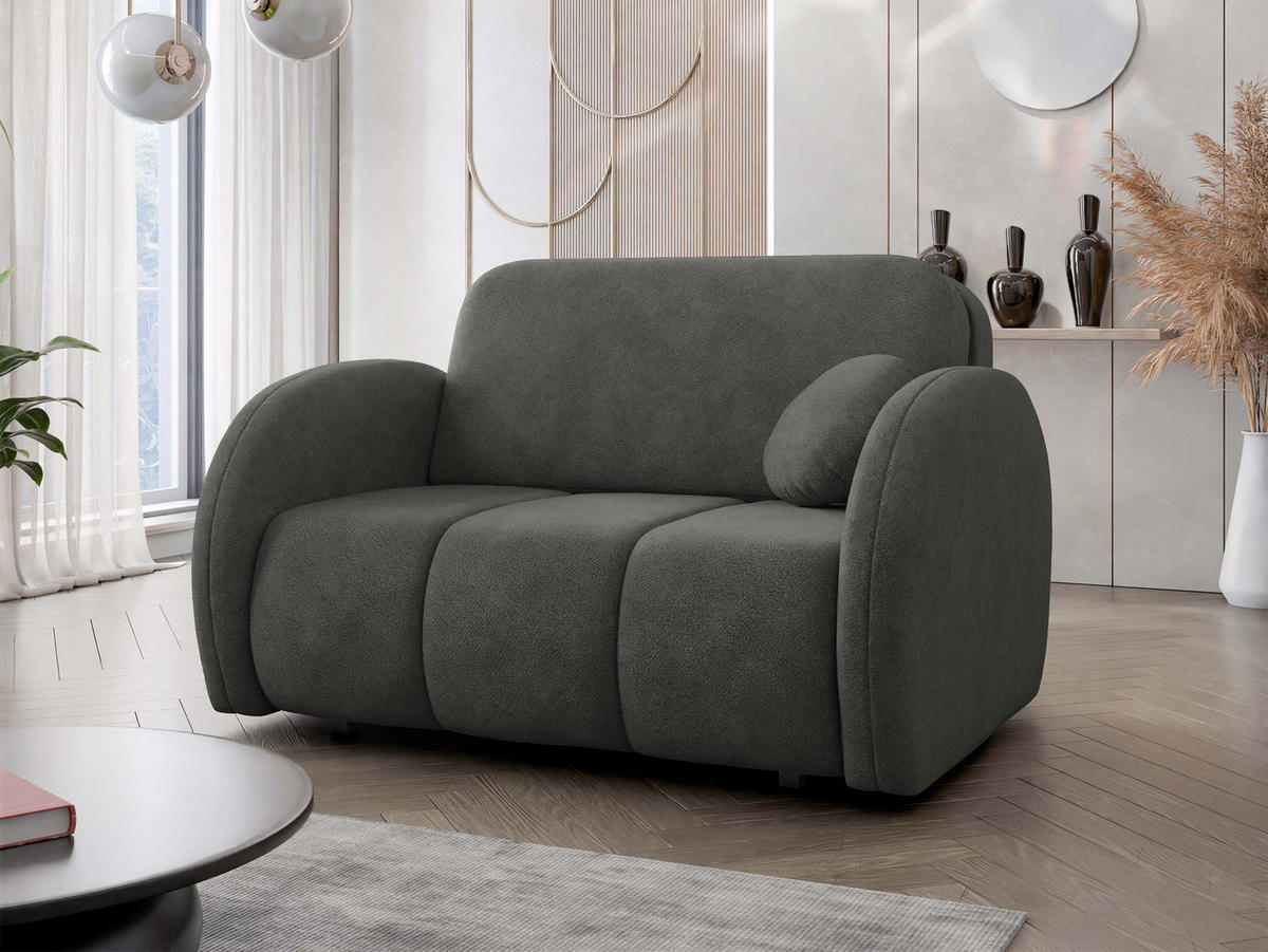 SCHLAFSOFA Viva Comfy II - Schwarz, Holz/Textil (132/85/103cm) - MIRJAN24