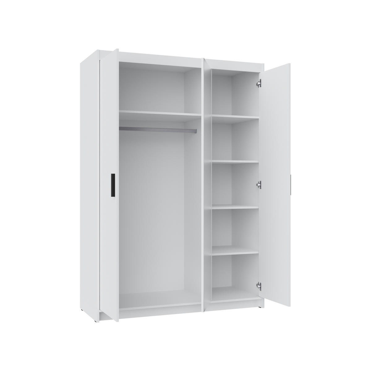 KLEIDERSCHRANK Storicos Sonoma Eiche 133/190,5/53 cm - Modern mit Spiegel 3-türig - Beige, Holzwerkstoff/Kunststoff (133/190.6/53cm) - AX Living