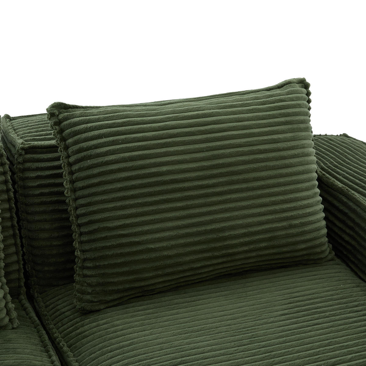 WOHNLANDSCHAFT DE-33834 modular 4-Sitzer Grün - Grün, Textil (330/75/162cm) - ComfortXL