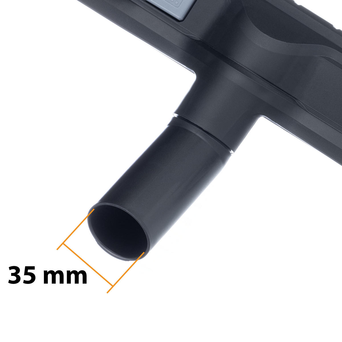 BODENDÜSE Universal - umschaltbar, 35 mm, für Hartböden und Teppiche, Nass- und Trockenaufnahme, Rollen, Parkfunktion - Multicolor, Kunststoff/Metall (10/10/10cm)