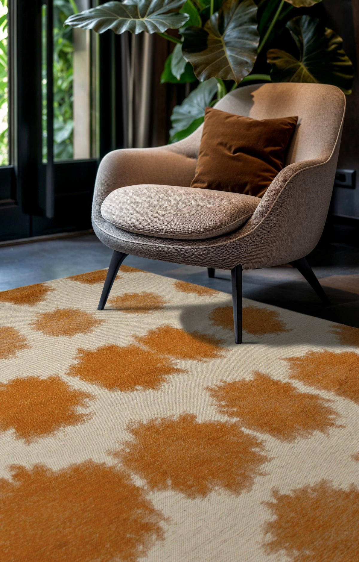 TEPPICH modern Flachgewebe BULLET Orange 240 x 340 cm - Orange, Textil (240/340cm) - Novatrend