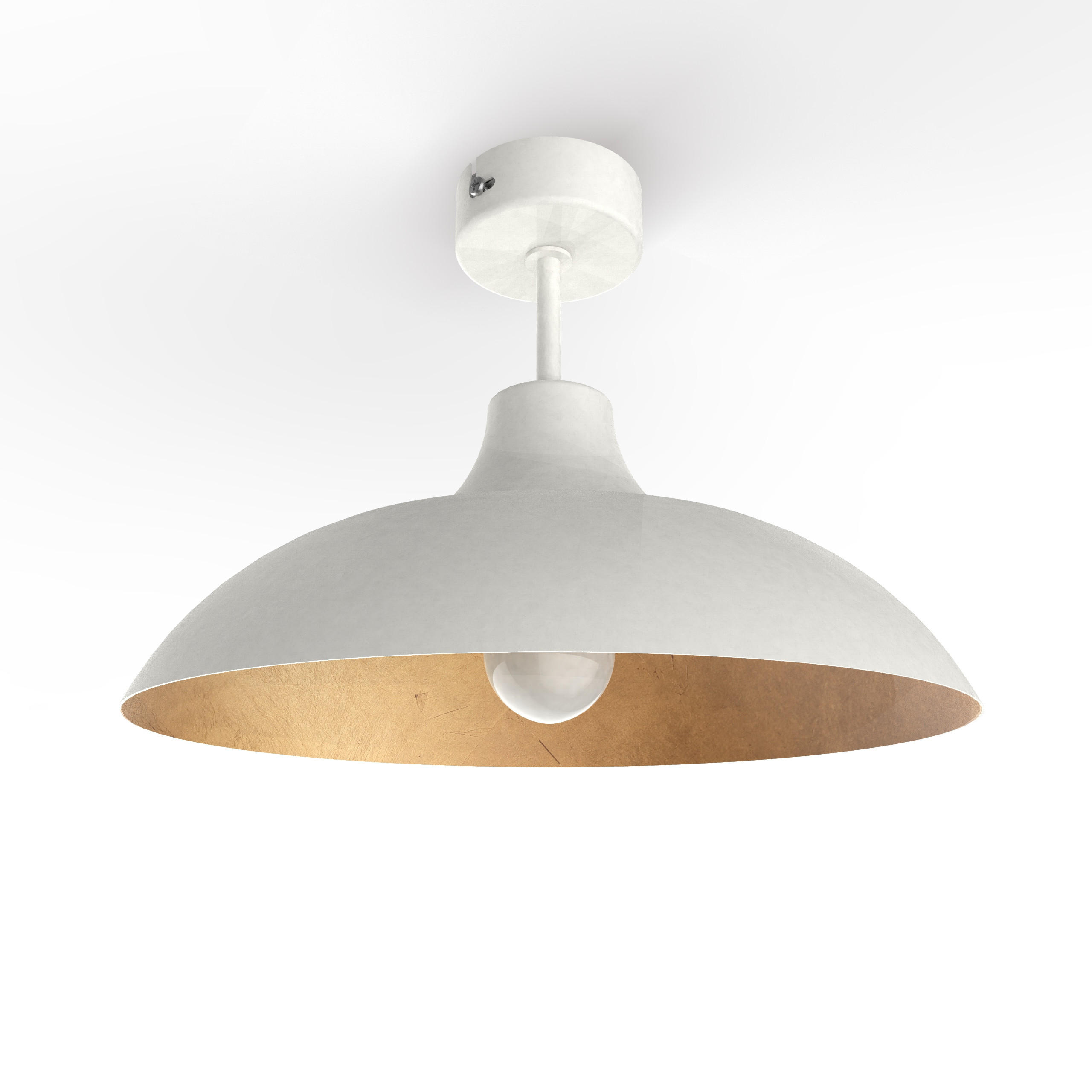 DECKENLEUCHTE - Goldfarben, Metall (30/30/20cm) - Lumicom