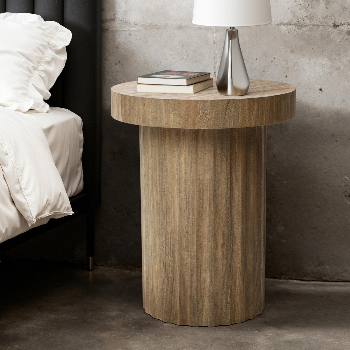 BEISTELLTISCH Holz Rund, Ø40 cm X H50 cm - Naturfarben, Holz (40/40/50cm) - Hometopia