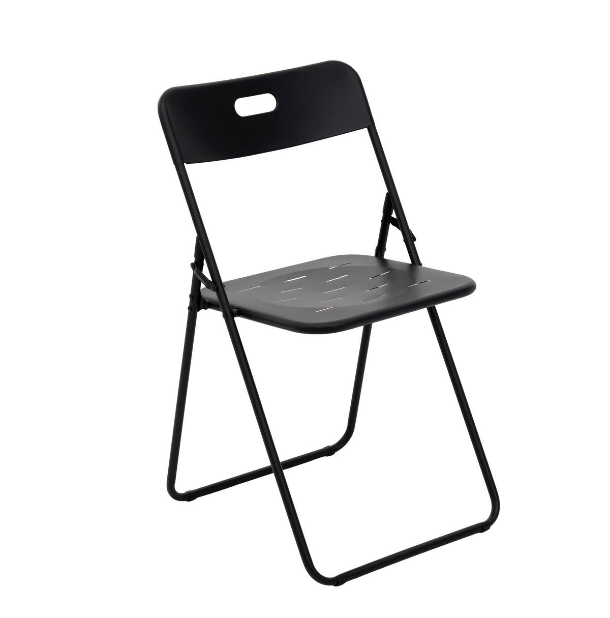 GARTENSET 60/73/60 cm Schwarz aus Stahl mit Klappfunktion 3er Set - Schwarz, Metall - OKMYHOME