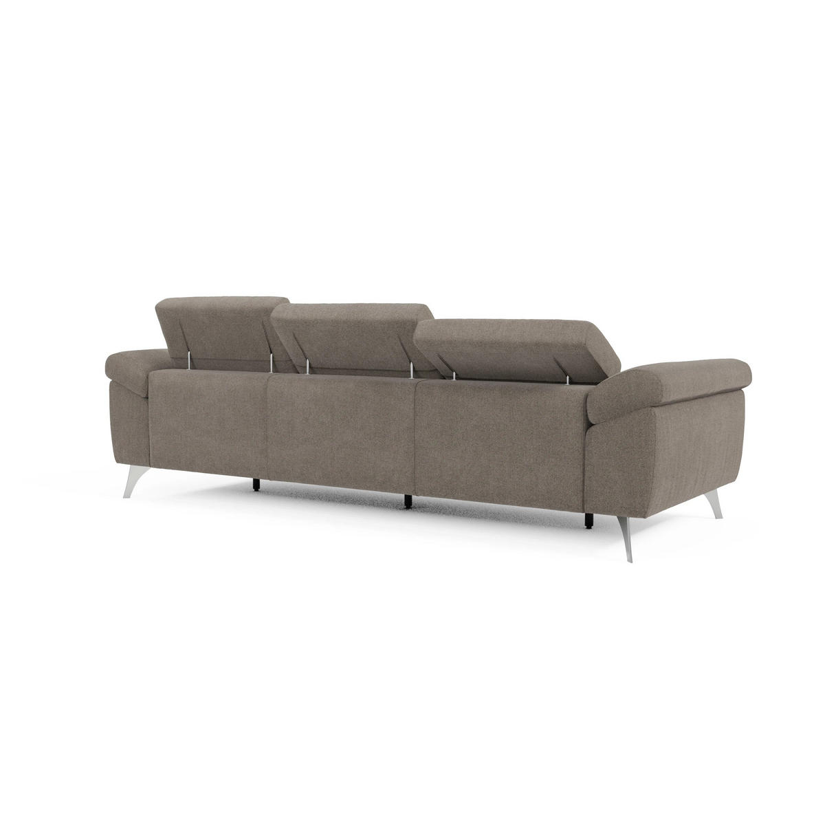 LINEARSOFA Donatello - Taupe, Metall (265/76/102cm) - Divani.store