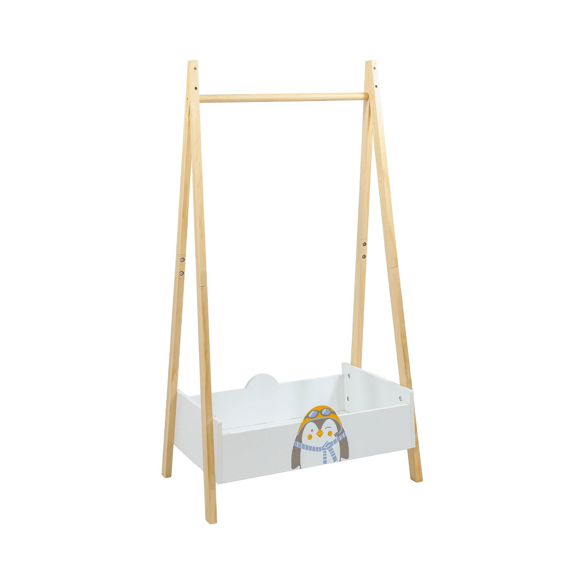 KINDERGARDEROBE Weiß 60/35/120 - Weiß, Holz (60/120/35cm) - Mobili Rebecca