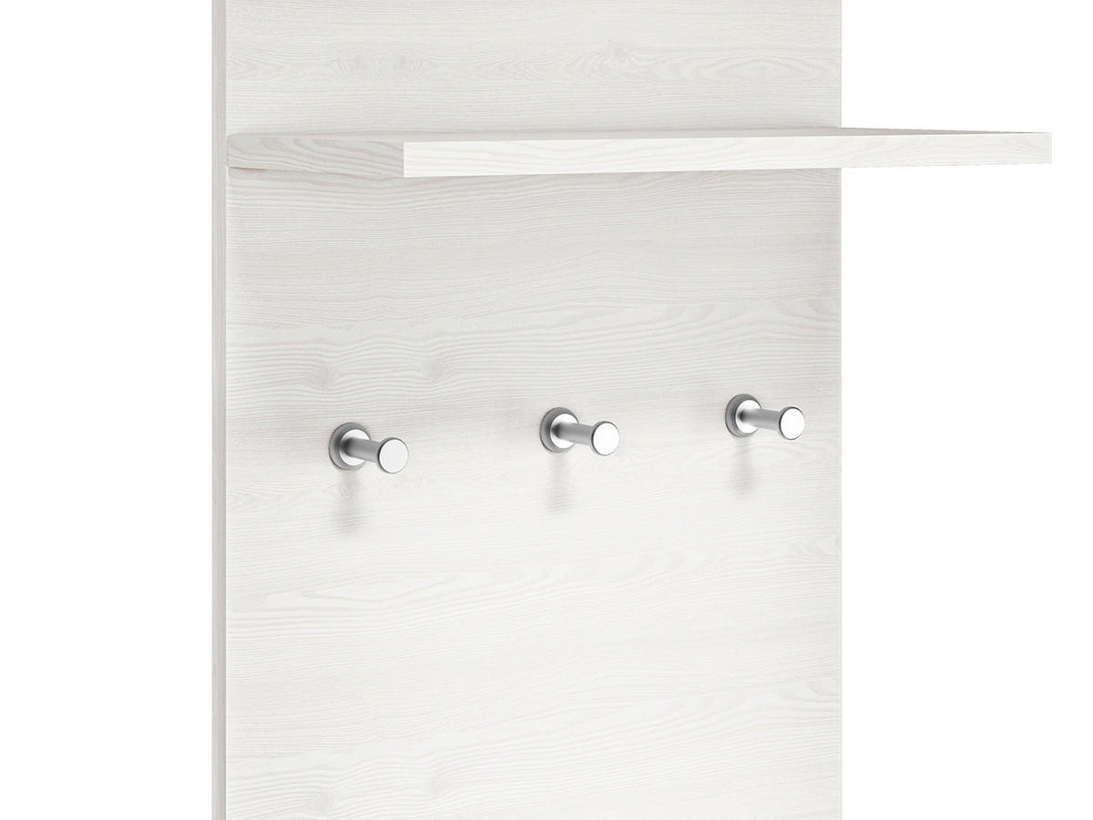 WANDGARDEROBE – 40 cm – Blanco – Grau / Eichefarben - Eichefarben/Grau, Holzwerkstoff (40/136/20cm) - hi-markt