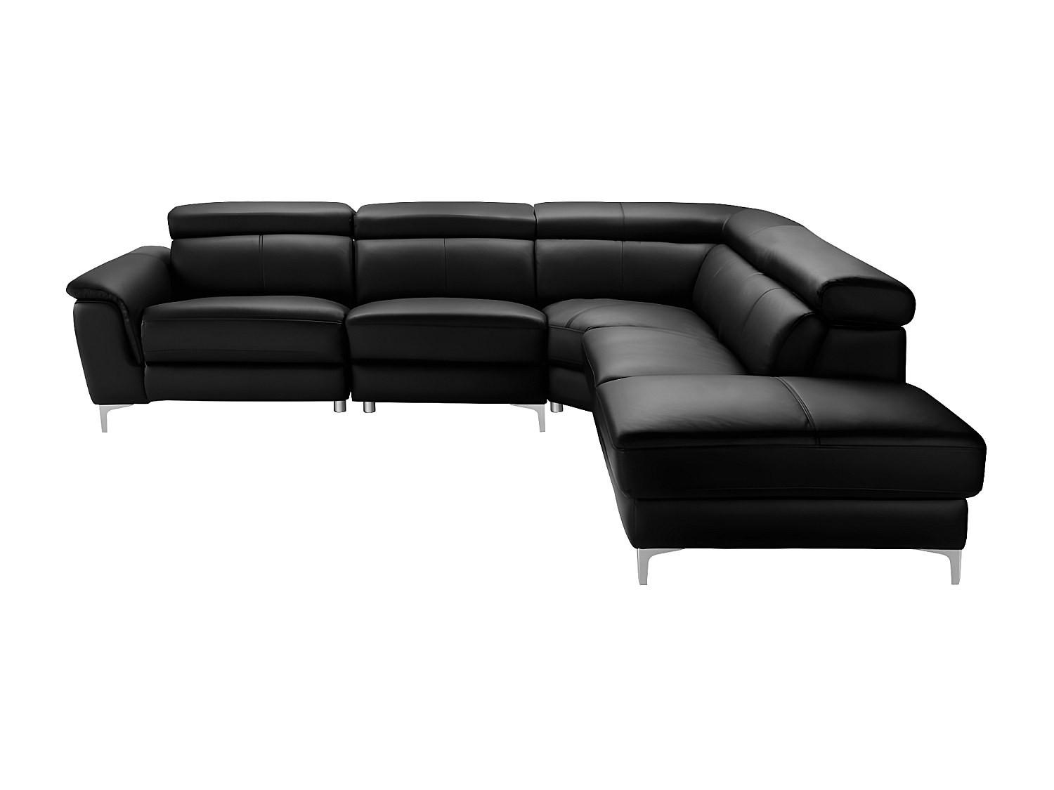 Vente-Unique Relaxsofa Schwarz 293x100x250 cm